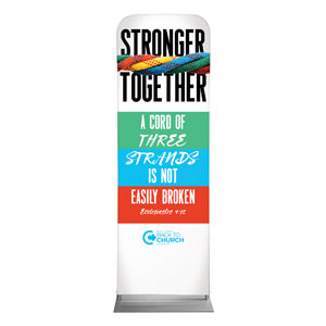 BTCS Stronger Together Scripture 2' x 6' Sleeve Banner