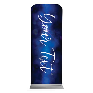 Celebrate Christmas Blue Sparkle Your Text 2'7" x 6'7" Sleeve Banners