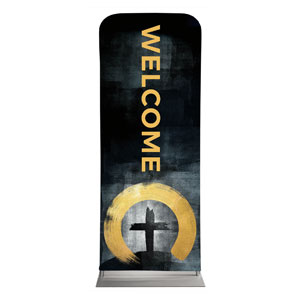 Hope Is Alive Gold Welcome 2'7" x 6'7" Sleeve Banners