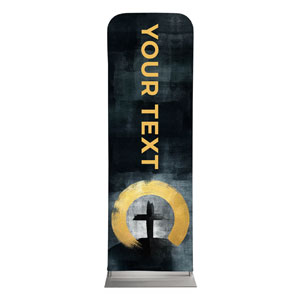 Hope Is Alive Gold Your Text 2' x 6' Sleeve Banner
