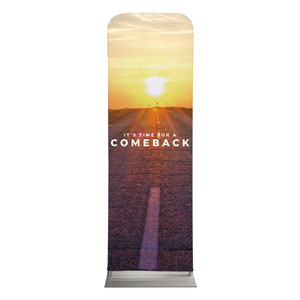 Comeback Sunrise 2' x 6' Sleeve Banner