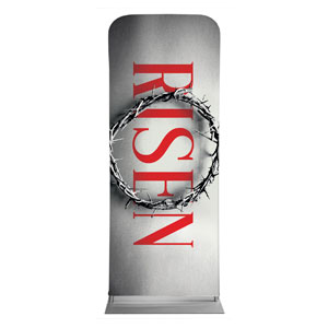 Red Risen Crown 2'7" x 6'7" Sleeve Banners