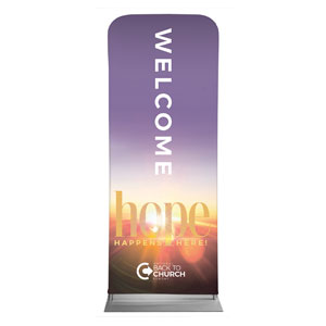 BTCS Hope Happens Here Welcome 2'7" x 6'7" Sleeve Banners