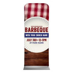 Barbeque Plate 2'7" x 6'7" Sleeve Banners