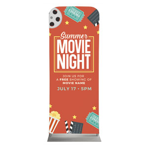 Summer Movie Night 2'7" x 6'7" Sleeve Banners