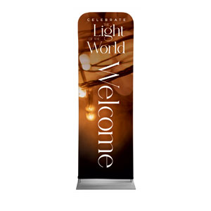 Celebrate Light of the World 2' x 6' Sleeve Banner