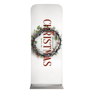 Christmas Crown Wreath 2'7" x 6'7" Sleeve Banners