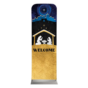 Nativity Begins with Christ 2' x 6' Sleeve Banner
