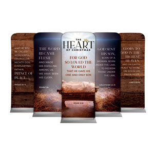 The Heart of Christmas Set 2'7" x 6'7" Sleeve Banners