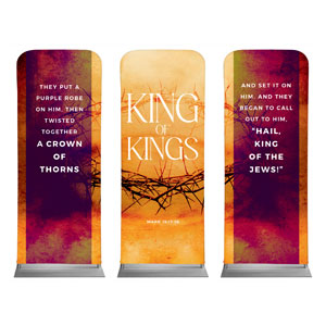 King of Kings Triptych 2'7" x 6'7" Sleeve Banners