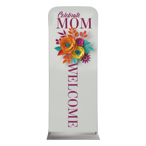 Mother's Day Paper Flowers 2'7" x 6'7" Sleeve Banners