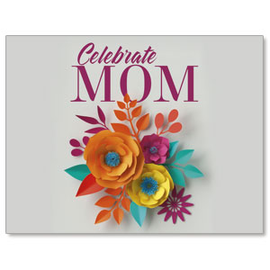 Mother's Day Paper Flowers Jumbo Banners