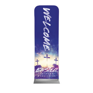 Easter Changes Everything Crosses 2' x 6' Sleeve Banner