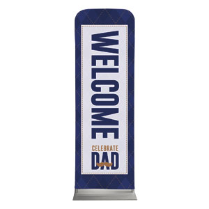 Celebrate Dad Mustache 2' x 6' Sleeve Banner