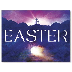 Easter Cross Tomb Jumbo Banners