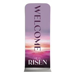 Risen Pink Sunrise 2'7" x 6'7" Sleeve Banners