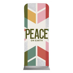 Snowflake Advent Peace 2'7" x 6'7" Sleeve Banners