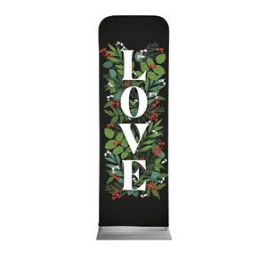 Holly and Ivy Love 2' x 6' Sleeve Banner