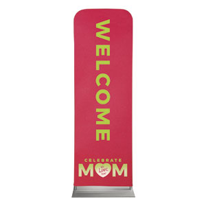 Celebrate Mom Heart 2' x 6' Sleeve Banner