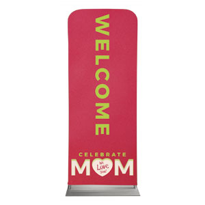 Celebrate Mom Heart 2'7" x 6'7" Sleeve Banners