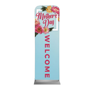 Mother's Day Floral Frame 2' x 6' Sleeve Banner