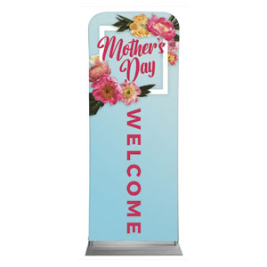 Mother's Day Floral Frame 2'7" x 6'7" Sleeve Banners