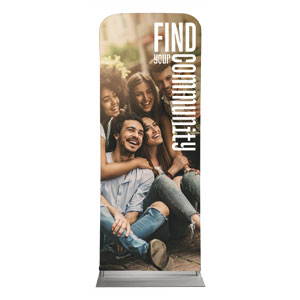 Community People Friends 2'7" x 6'7" Sleeve Banners