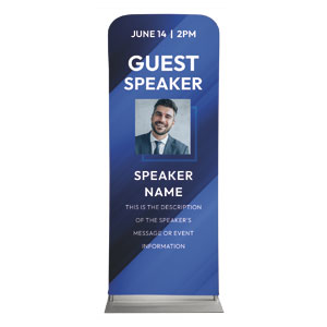 Guest Speaker 2'7" x 6'7" Sleeve Banners