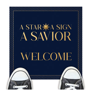 A Star A Sign A Savior Floor Stickers