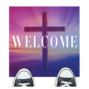 Easter Hope Sunrise Welcome Floor Stickers