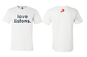 Alpha Love Listens T-Shirt Medium Alpha Products