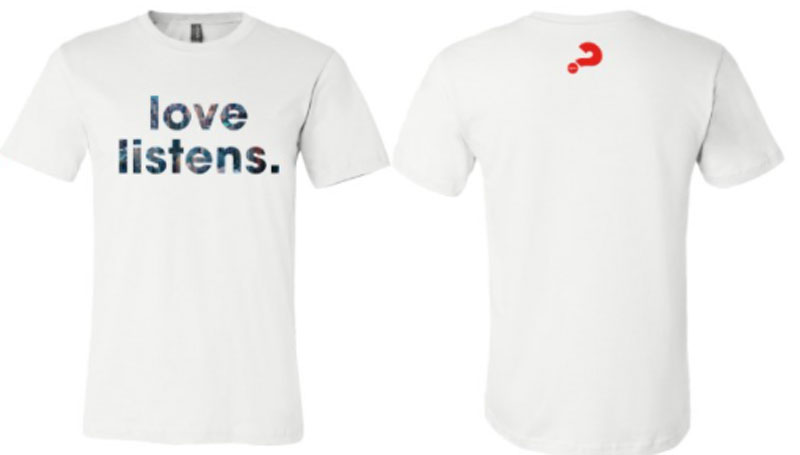 T-Shirts, Alpha, Alpha Love Listens T-Shirt X-Large, XLarge
