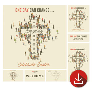People Cross Church Graphic Bundles