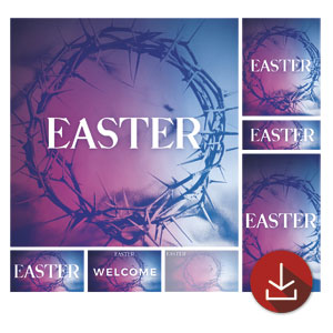 Gradient Crown of Thorns Church Graphic Bundles