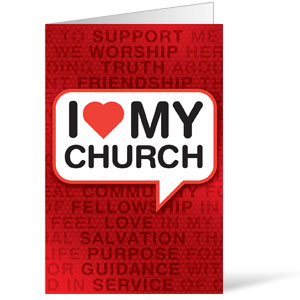 I Love My Church Bulletins 8.5 x 11
