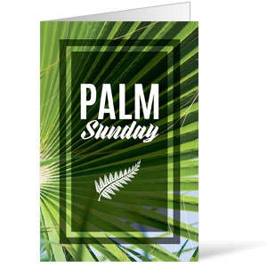 Green Palm Leaf Bulletins 8.5 x 11