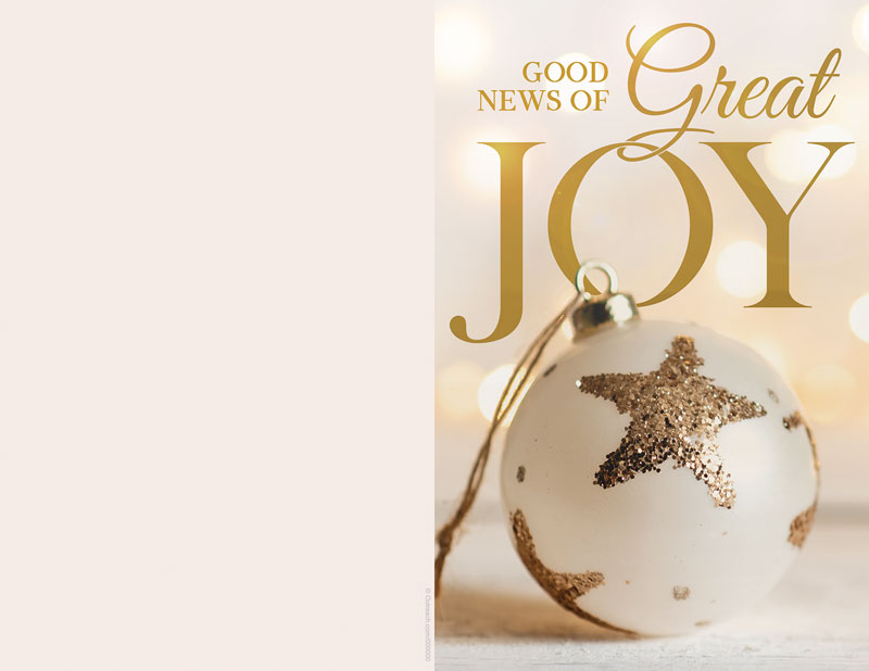 Bulletins, Christmas, Great Joy Ornament, 8.5 x 11
