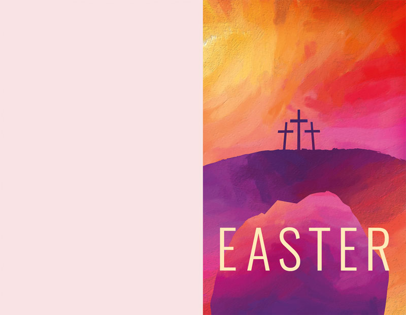Bulletins, Easter, Calvary Paint, 8.5 x 11