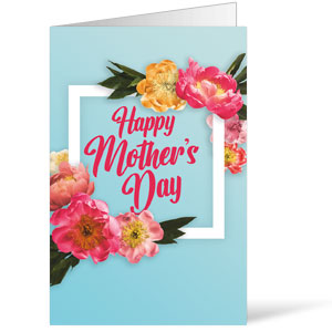 Mother's Day Floral Frame Bulletins 8.5 x 11