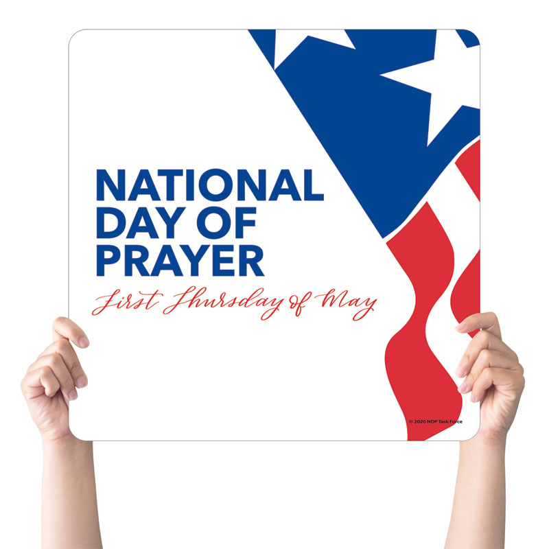 Handheld Signs, National Day of Prayer, National Day of Prayer Logo, 21 Square