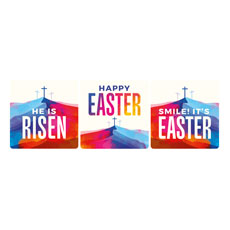 Colorful Easter Crosses Set 