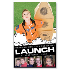 Rocket Launch Postcard