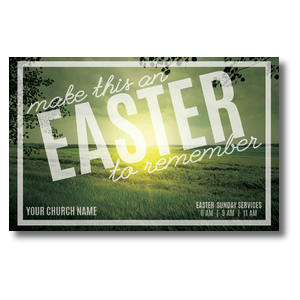 Easter to Remember Green 4/4 ImpactCards