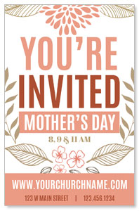 Flowers Invited Mothers Day 4/4 ImpactCards
