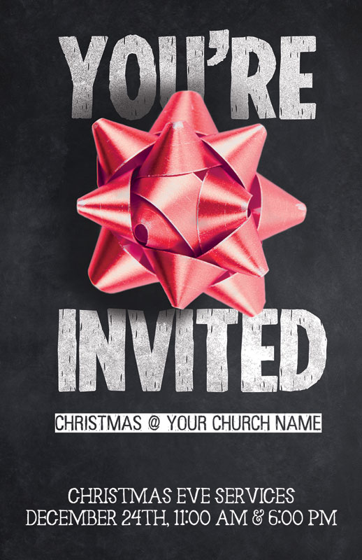 Church Postcards, Christmas, Chalk and Bow, 5.5 X 8.5