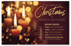 Celebrate Christmas Candles 4/4 ImpactCards