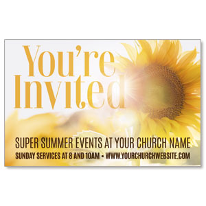 You're Invited Sunflower 4/4 ImpactCards