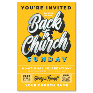 Back to Church Sunday Celebration 4/4 ImpactCards