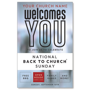 Back to Church Welcomes You 4/4 ImpactCards