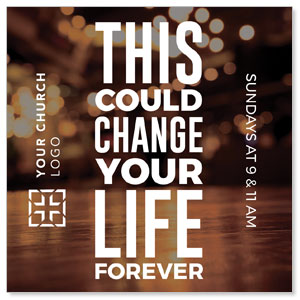 Change Your Life Lights 3.75" x 3.75" Square InviteCards